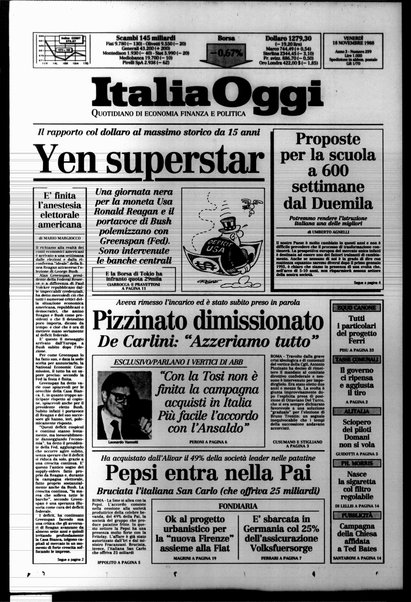 Italia oggi : quotidiano di economia finanza e politica